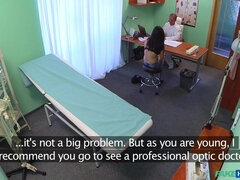 Leie, Arzt, Lecken, Büro, Muschi, Uniform, Spanner