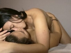Big tongue, sapphic, lesbian kissing