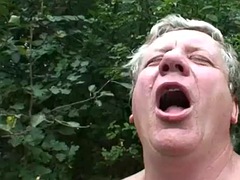 Chica, Fetiche, Al aire libre, Público, Adolescente, Trio, Tetas, Esposa