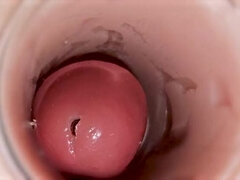 Ladytwitti Deep Pussy Creampie - Internal Camera Captures Huge Sperm Ejaculation