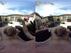 Grosse titten, Blasen, Spermaladung, Hardcore, Hd, Im freien, Pool, Pov