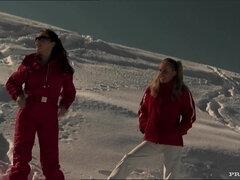 18, お尻, ブロンド, オマンコ, 赤毛, ガリガリ, 三人, オッパイの