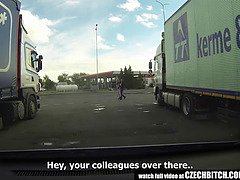 Enthousiasteling, Bruinharig, Auto, Tsjechisch, Huisgemaakt, Schreeuwen, Slet, Bekijker