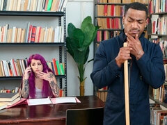 Culo grande, Negro, Linda, Estilo perrito, Peludo, Interracial, Pene, Tatuaje