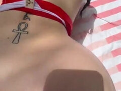 Amateur, Culo grande, Bikini, Polla, Interracial, Lencería, Al aire libre, Piscina