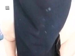 Arsch, Grosser arsch, Bikini, Fett, Selbstgemacht, Solo