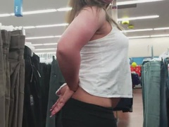 MILF Public Nudity at The Walmart - Big Titties and Masturbation