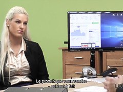 Blond, Oudere vrouw, Hondjeshouding, Europees, Moeder die ik wil neuken, Stiefmoeder, Strippen, Zuigen