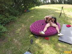 Luci Reign's Wild Tent Passion in Taxi