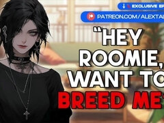 [f4m] Goth Roommate Distracts You With Her Tits [milking Your Cock] [cum On My Tits] Asmr Gf