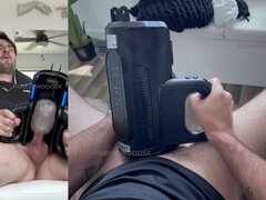 アメリカ人, デカチン, イく瞬間, はじめて, ゲイ, 一人, タトゥー, おもちゃ