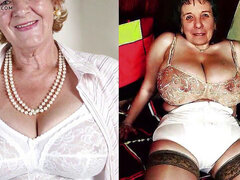 Gorda, Compilación, Abuelita, Enorme, Maduro, Pezones, Nylon, Tetas