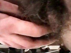 Hairy Pussy Gal Sits On Her Bike And Masturbates