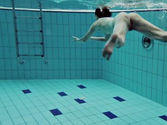 Underwater babe Nina is wet and horny