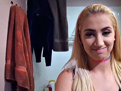 Sierra  gets dirty and started sucking off stepbro