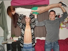 18 años, Culo, Dormitorio, Verga grande, Mamada, Flaco, Adolescente, Tetas