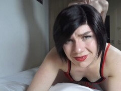 黒人, フェラチオ, 茶髪の, ドレス, オマンコ, ティーン, オッパイの