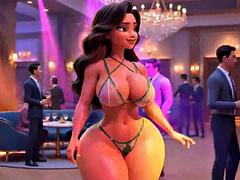 Verga grande, Tetas grandes, Bikini, Negro, Gordita, Ébano, Hd, Calientapollas