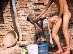 18, 叔母, フェラチオ, イく瞬間, 足, 足コキ, インド人, フェラする