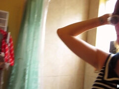 お尻, 浴室, フェラチオ, ハードコア, パーティ, オマンコ, ティーン, ヤリマンの