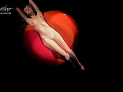 Enthousiasteling, Kont, Blond, Flexibiel, Naakt, Naakt, Alleen, Tieten likken