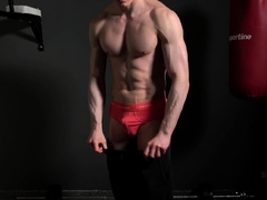 Enthousiasteling, Grote lul, Tsjechisch, Europees, Homo, Masturbatie, Spier, Alleen