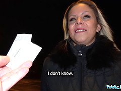 Sexy stranger hooks up with amateur public agent for a wild POV ride on the streets