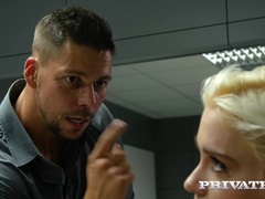 Anal, Gros seins, Blonde, Sucer une bite, Tir de sperme, Européenne, Faciale, Hd