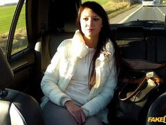 Babe Returning From Business Trip To Land On Taxi Driver's Thick Dick