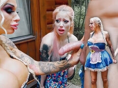 Tetas grandes, Británico, Muñeca, Ffm, Madres para coger, Orinar, Afeitado, Trio