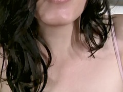 Chica, Sucio, Peludo, Pajear, Masturbación, Pov, Coño