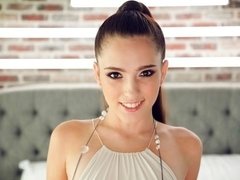 Gorgeous small-tit chick Brooke Haze is getting fucked by a BBC
