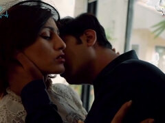 Sexy and beautiful brunettes in erotic threesome - Big natural tits