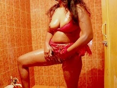 叔母, 浴室, 巨乳な, 言葉責め, 指いじり, 自家製, 乳首, オマンコ