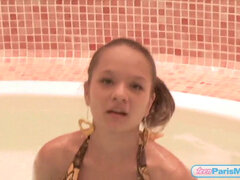 Teen Paris Milan in a Bikini in Jacuzzi just to tease you
