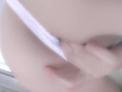 Erstaunlich, Asiatisch, Nahaufnahme, Japanische massage, Lingerie, Masturbation, Solo, Titten