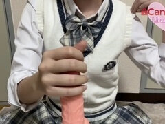 素人, アジア人, 手コキする, 日本人, 小柄, ティーン, オッパイの, おもちゃ