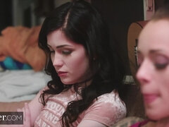 Fetisj, Vingeren, Hd, Lesbisch, Likken, Klein, Kut duiken, Tieten likken