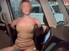 Real public sex, mom, cum inside pussy