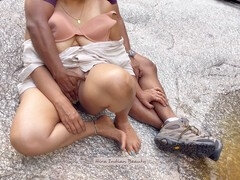 指いじり, インド人, アウトドア, 公共, オマンコ, のぞき