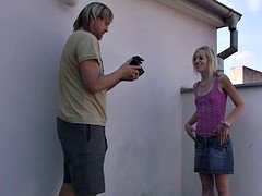 Grosse bite, Blonde, Tromperie, Tchèque, Chevaucher, Adolescente