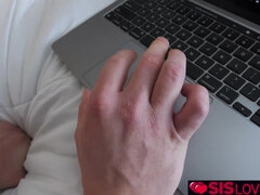 Schlafzimmer, Schwanz, Fingern, Handjob, Küssen, Zierlich, Jungendliche (18+), Titten