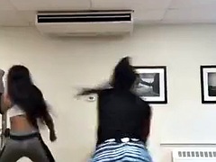 Leie, Wohlbeleibte schöne frauen, Grosser arsch, Schwarz, Konturen der schamlippen, Sporthalle, Elasthan, Sport