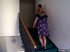 Granny takes it from behind