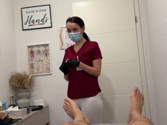Leie, Grosser arsch, Grosse titten, Blasen, Schwanz, Milf, Krankenschwester, Pov