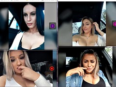 美女, 車, 露出狂, 面白, 淫乱熟女, 公共