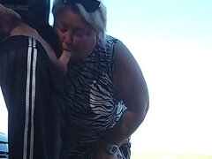 Zona901 Pissing in Nature MILF Deep Throat Blowjob and Cum Swallow