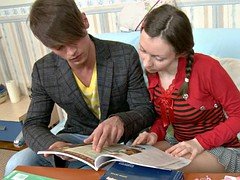 Handsome Guy Helps Bretta With Learning