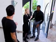 Negro, Lencería, Tetas naturales, Bragas, Cabello corto, Chupando, Apretado, Tetas