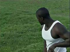 Sucer une bite, Tir de sperme, Partouze, Groupe, Interracial, De plein air